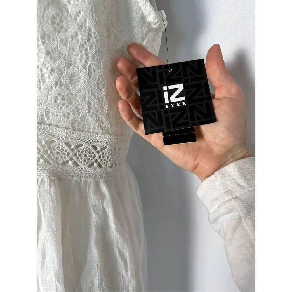 IZ Byer White Lace High Low Dress - Picture 6 of 12
